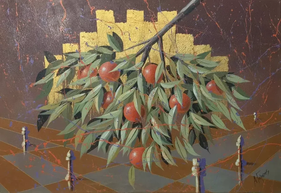 Νεκρή Φύση με Ρόδια – Γαλιώτος Ανδρέας